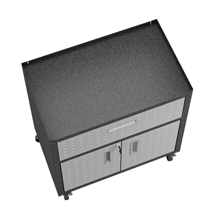Table de travail et armoire mobile Fortress 2.0 pour le garage
