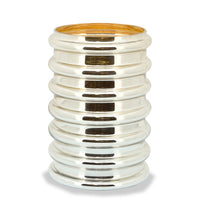 Vase doré en forme de coquille de 9 po