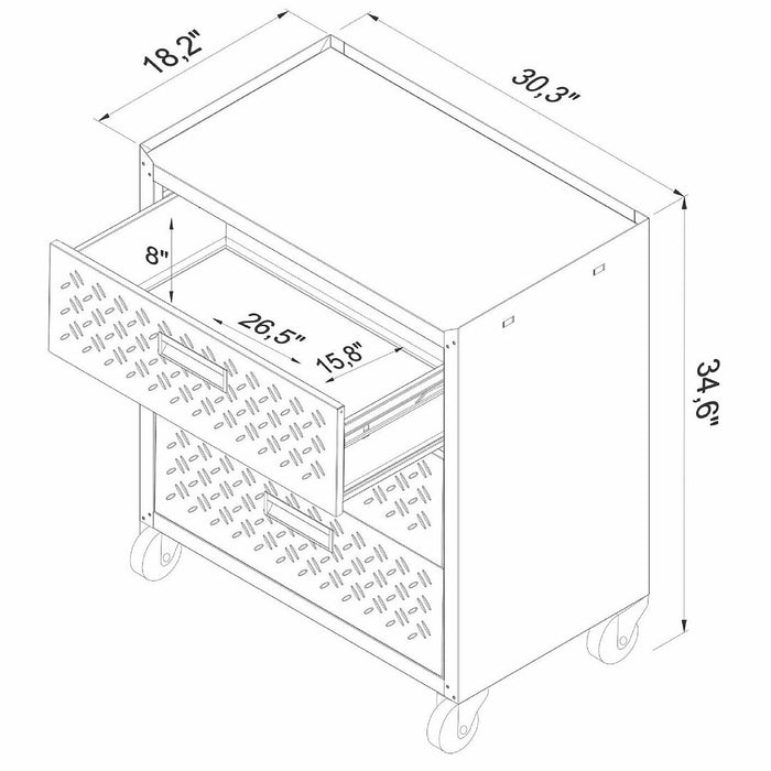 Table de travail et armoire mobile Fortress 3.0 pour le garage