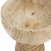 Brown 8" Paulownia Wood Bowl|Bol en bois brun de 8 po|17377NBW