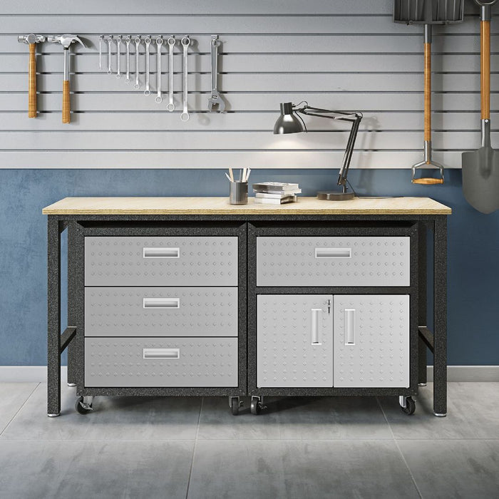 Table de travail et armoire mobile Fortress 5.0 pour le garage