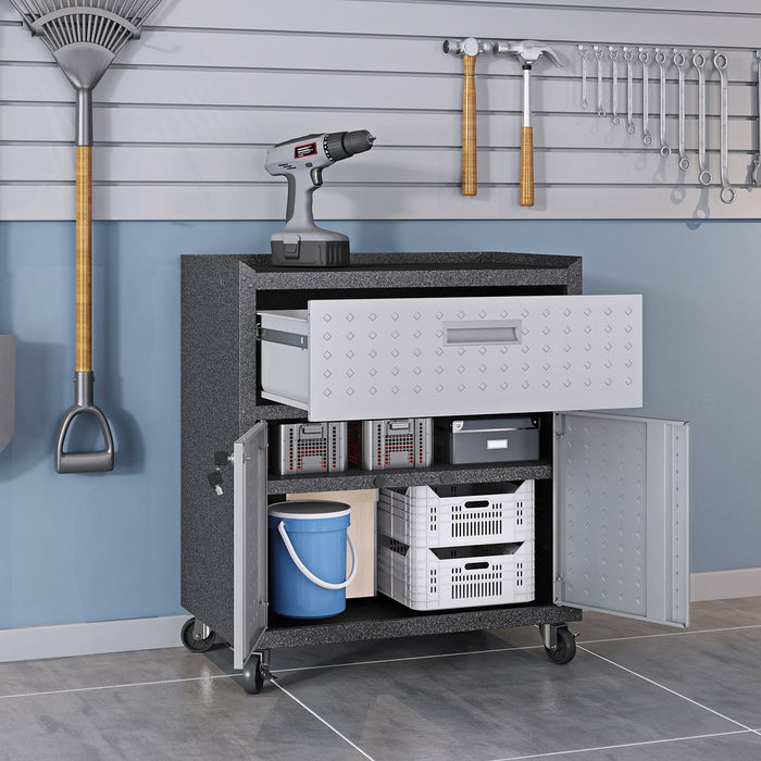 Table de travail et armoire mobile Fortress 5.0 pour le garage