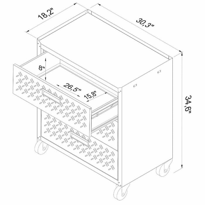Table de travail et armoire mobile Fortress 6.0 pour le garage