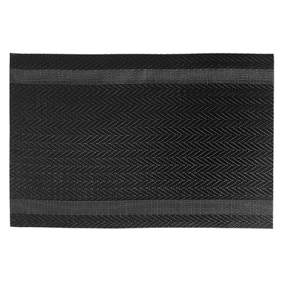 Vinyl Placemat Mackenzie Black - Set of 12|Napperon Mackenzie noir en vinyle - ensemble de 12