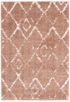 Carpette à poil long Serafina rose 3 pi 11 po x 6 pi 0 po