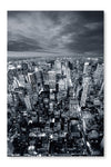  New York Cityscape 28 po x 42 po : Cadre d'art mural et panneau de tissu