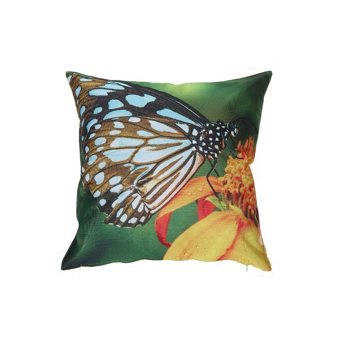 Coussin résistant à l’eau pour l’extérieur orné d’un monarque - ensemble de 2