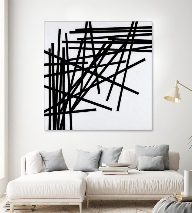 Œuvre d’art murale Giant Art « Alumettes » 54 x 54