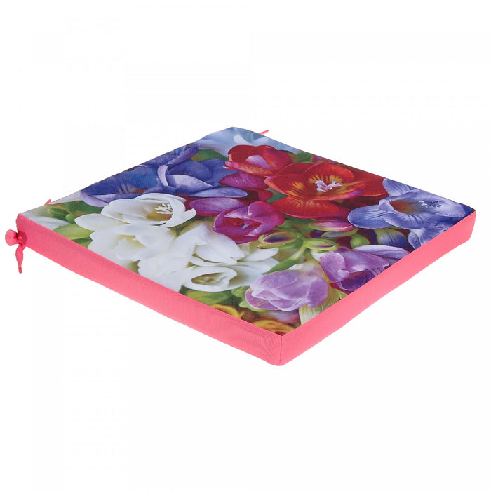 Coussin de chaise Angelika en polyester à photocalque pour l’extérieur - ensemble de 2