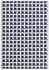 Carpette Brangane bleue 6 pi 7 po x 9 pi 6 po