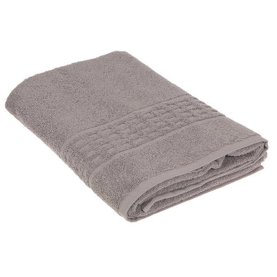Basketweave Bath Towel 30 x 60 Light Grey - Set of 2 Towels|Serviette de bain nattée gris clair 30 x 60 - ensemble de 2 serviettes