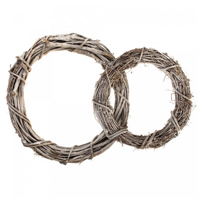 Vine Wreath White Set of 2 Artificial Flower|Ensemble 2 couronnes de vigne blanches