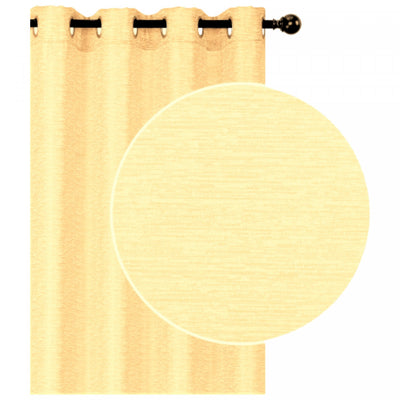Jacquard Blackout Panel Linea Ivory 96" - Set of 2 Drapes and Blinds|Panneau coupe-lumière Linea de 96 po ivoire en jacquard - ensemble de 2