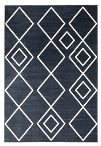 Carpette Kenza bleue lavable à la machine - 8 pi 0 po x 10 pi 0 po