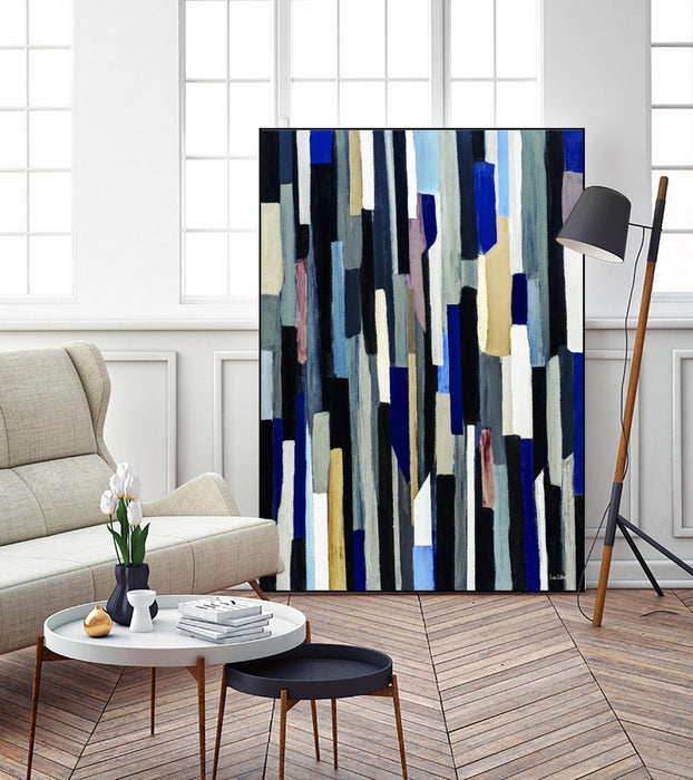 Œuvre d’art murale sur toile encadrée noire « Modernday » 24 x 36