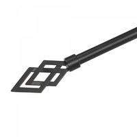 Ensemble de tringles à rideaux Norman de 16 à 19 mm en métal - noir