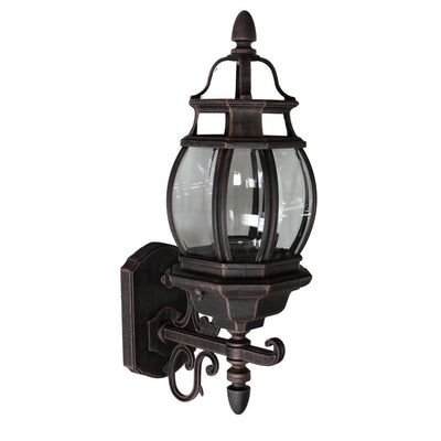 Classico 1-Light Black Outdoor Wall Light I 