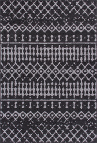 Carpette Lav Diamond grise à motifs marocains 3 x 5