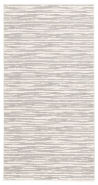 Carpette Eadda gris clair 2 pi 8 po x 4 pi 11 po