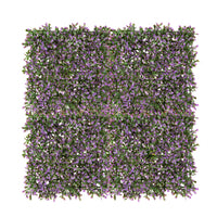  Panneau de feuillage 20 po x 20 po lavande artificielle 4 pièces 