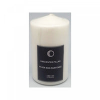 Chandelle pilier blanche non parfumée de 2,75 po x 5 po - ensemble de 2 chandelles