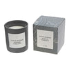 Bougie parfumée de luxe de 7 oz à arôme de mohair argent dans une boîte cadeau - ensemble de 2