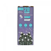 Jeu de 20 lumières à DEL de 5 mm pour l’intérieur avec ampoules blanc froid - ensemble de 2 jeux de lumières de Noël