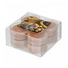 Paquet de 8 bougies chauffe-plats parfumées à arôme de crème de noisette - ensemble de 2 paquets de bougies