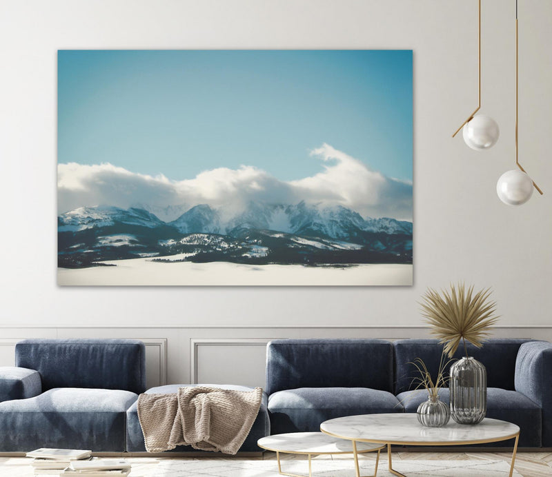 Œuvre d’art murale Giant Art « Bridger Mountain Cloud Cover » 72 x 48