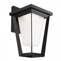  Applique murale Waterbury noire à DEL de 10 W pour l'extérieur 