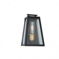 Petite applique murale Charleston à 1 ampoule pour l'extérieur