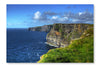 Cliffs On Ireland 24 po x 36 po : Cadre d'art mural et panneau de tissu