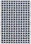 Carpette Brangane bleue 5 pi 3 po x 7 pi 7 po
