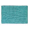 Napperon bleu sarcelle en chambray côtelé - ensemble de 12
