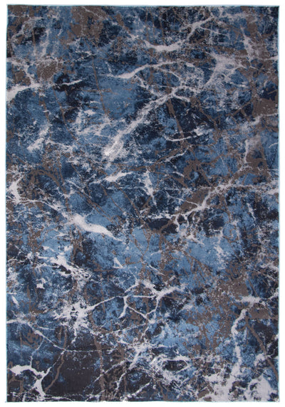 Blue Marble Area Rug - 5'3" x 7'3"