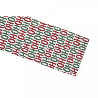 Chemin de table en tapisserie « Hohoho » à extrémité carrée