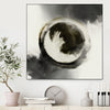 "Smokey Circumference" Canvas Framed Black 20x20 Wall Art