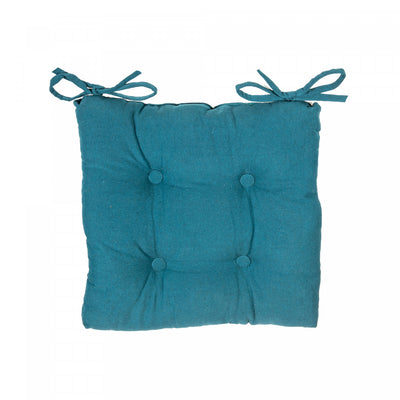 Chair Pad 18" x 18" Teal-Set of 2 Chair pad|Coussin de chaise 18 po x 18 po bleu sarcelle - ensemble de 2 coussins de chaise