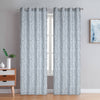 Paire de panneaux de rideaux gris à oeillets Dundee - 54x95