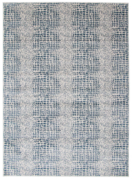 Carpette Kecia bleu marine/crème 3 pi 11 po x 5 pi 11 po