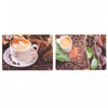 Napperon réversible au thème « Amour du café » avec images de café