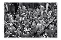  New York City 24 po x 36 po : Cadre d'art mural et panneau de tissu