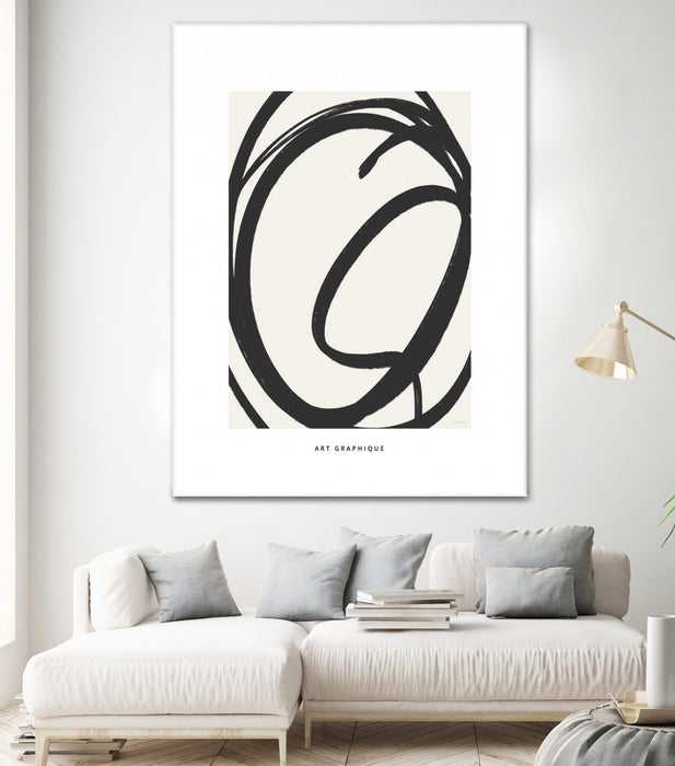 Œuvre d’art murale Giant Art « Circle I » 72 x 54