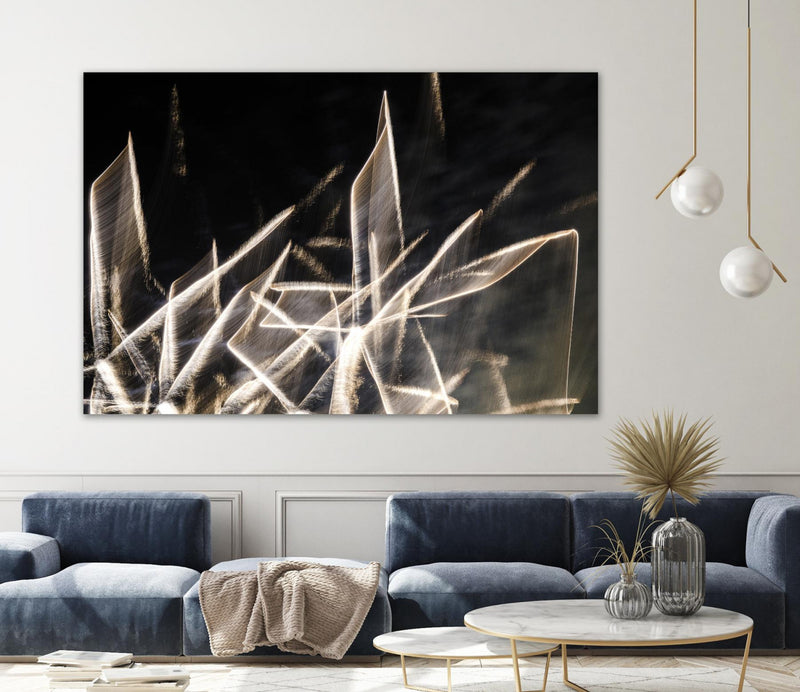 Œuvre d’art murale Giant Art « Chiffon Light Sculpture » 84 x 54