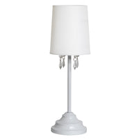Lampe de table Simple Designs avec perles suspendues en acrylique