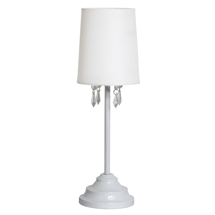 Lampe de table Simple Designs avec perles suspendues en acrylique