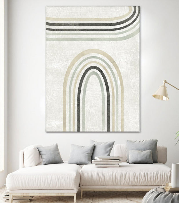 Œuvre d’art murale Giant Art « Modern Arc In Color Iii » 72 x 54
