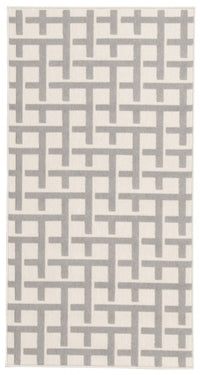 Carpette Brangane gris clair 2 pi 8 po x 4 pi 11 po