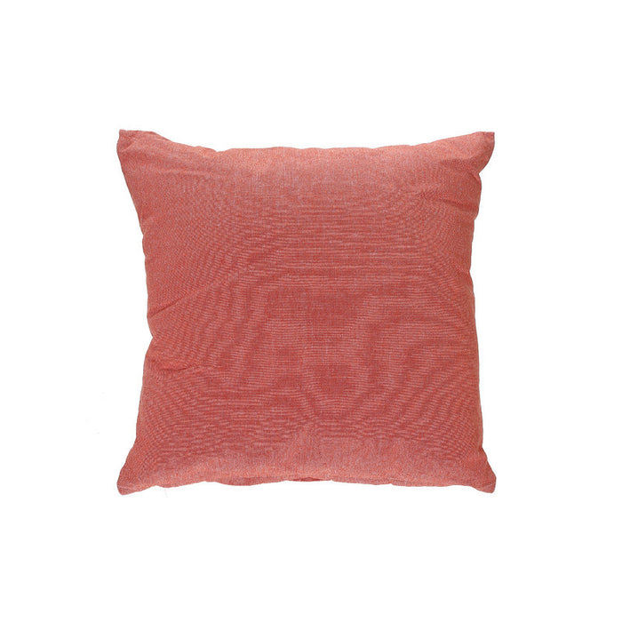 Coussin orange en chambray avec fermeture à glissière - ensemble de 2 coussins