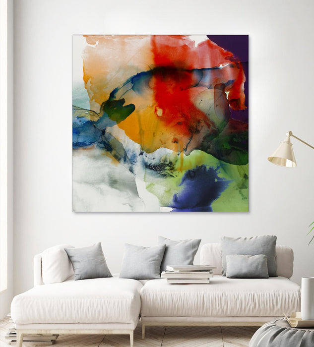 Œuvre d’art murale Giant Art « Vibrant Terrain I » 72 x 72